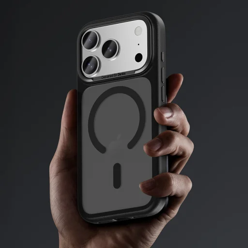 Benks Magnetic Mist Tok Fém Keret (K070) iPhone 17 Pro Max fehér (Kamera Vezérlő Gomb) tok - 5