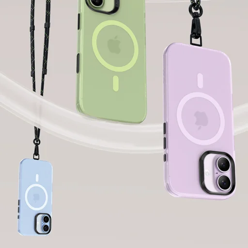 Benks Magnetic Lucid Armor tok iPhone 17-hez lila (Kameravezérlő Gomb) - 4