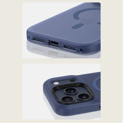 Benks Magnetic Lucid Armor tok iPhone 17 Pro Max-hoz kék (Kamera vezérlőgomb) - 9