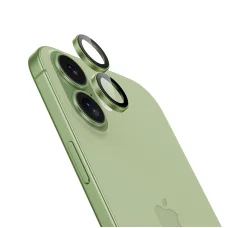 Benks edzett üveg Glass Warrior kamera lencsevédő iPhone 17-re (2 darab lencse) zöld üvegfólia