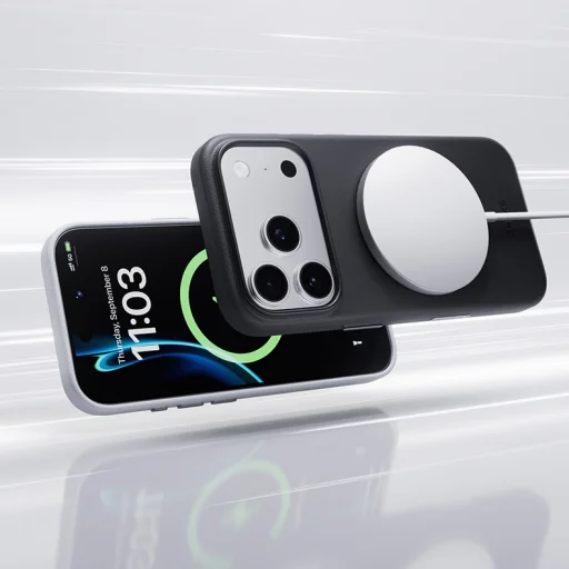 Benks Magnetic Vita Pro Szilikon Tok (A070) iPhone 17 Pro Max narancs (Kamera Vezérlőgomb) - 9