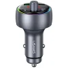 Car charger USAMS CC328 30W 1xUSB-A 1xUSB-C Bluetooth FM patina