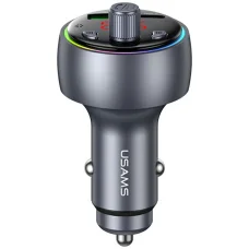 USAMS CC328 30W 1xUSB-A 1xUSB-C Bluetooth FM transmitter töltővel
