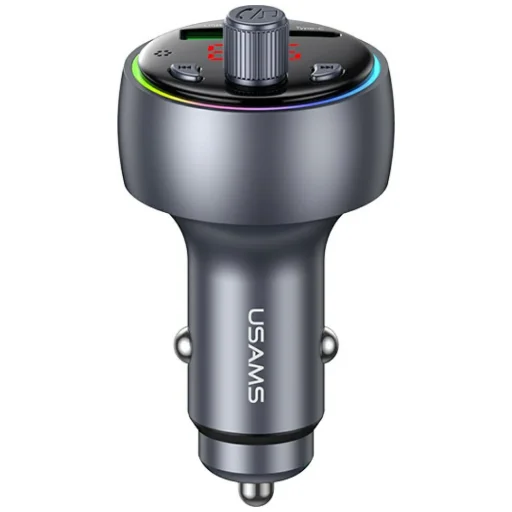 USAMS CC328 30W 1xUSB-A 1xUSB-C Bluetooth FM transmitter töltővel - 1