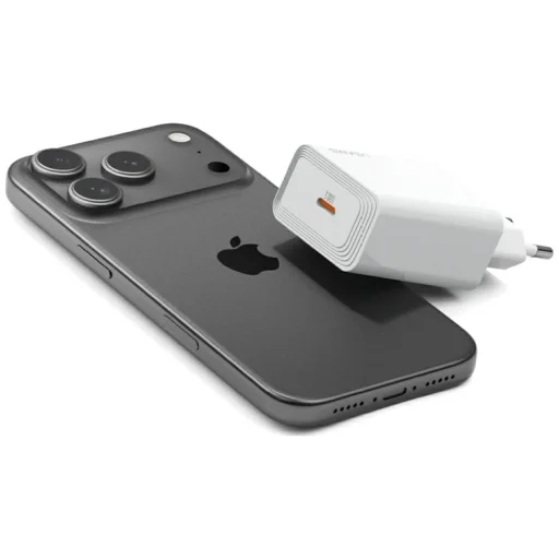 USAMS T69 20W USB-C hálózati töltő adapter fehér - 3