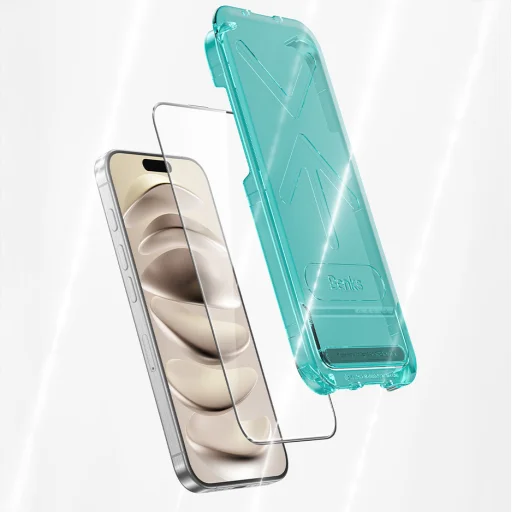 Benks Edzett üveg Glass Warrior HD (AS66) iPhone 16 Pro Max feketében üvegfólia - 11