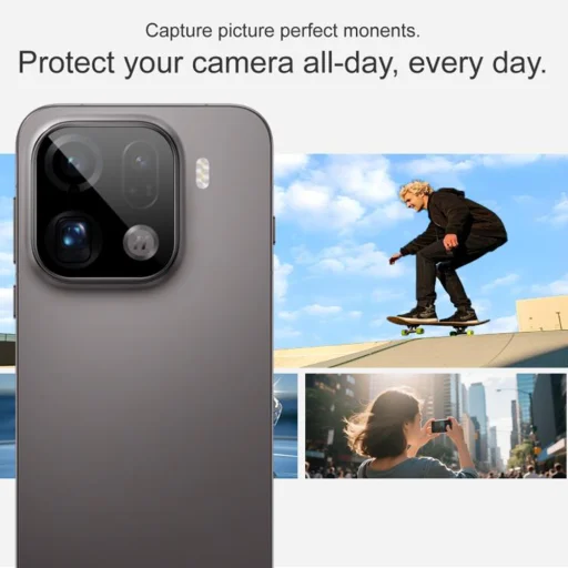 Oppo Find X9 Pro Fekete Techsuit Full Camera Glass üvegfólia - 5