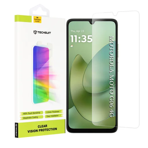 Motorola Moto G06 Transparent Techsuit - Clear Vision Glass üvegfólia - 1