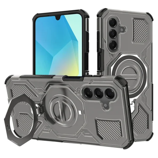 Samsung Galaxy A16 4G / A16 5G Techsuit - Carbon Shield PRO - Smoke Black tok - 1