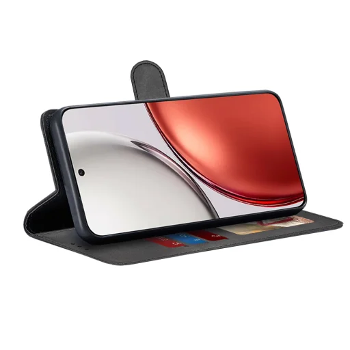 Honor Magic8 Lite - Techsuit - Diary Book - Fekete tok - 2