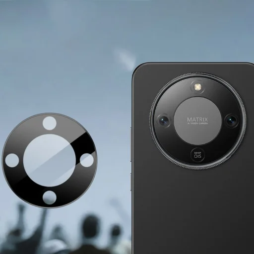 Honor Magic8 Lite Fekete Techsuit - Teljes Kameraüveg üvegfólia - 2