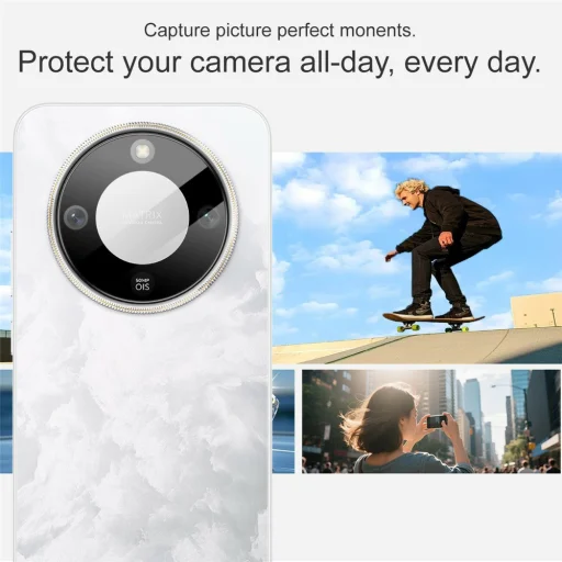 Honor Magic8 Lite Fekete Techsuit - Teljes Kameraüveg üvegfólia - 4