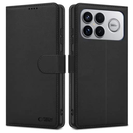 Xiaomi Poco F8 Ultra Tech-protect Wallet tok fekete - 1