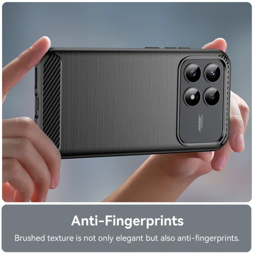 Xiaomi Poco F8 Pro Techsuit - Carbon Silicone - Fekete tok - 3