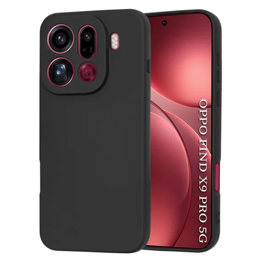 Oppo Find X9 Pro Techsuit SoftFlex fekete tok - 1