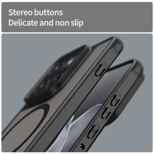 Motorola Edge 70 Black Techsuit - HaloFrost II MagSafe tok - 5