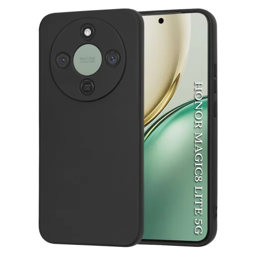 Honor Magic8 Lite Techsuit SoftFlex Fekete tok - 1