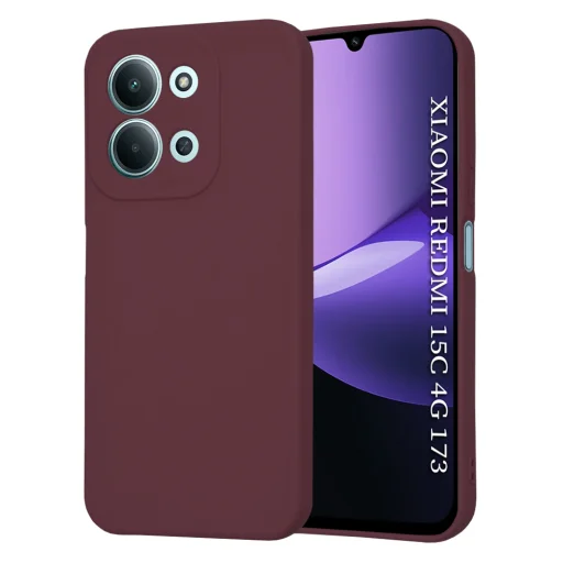 Xiaomi Redmi 15C 4G / Redmi 15C 5G Techsuit SoftFlex Plum Red tok - 1
