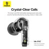 Baseus Wireless Earbuds Bowie E20 - Bluetooth 5.3, True Wireless, 2 ENC mikrofon, Erőteljes basszus, IPX5 - Fekete thumbnail