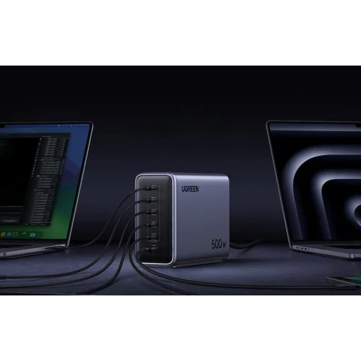 Ugreen Nexode X759 töltő 500W, 6-port GaN (szürke) - 2
