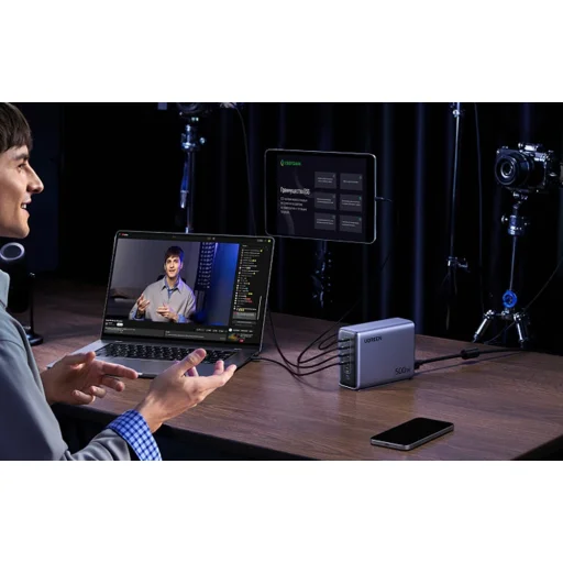 Ugreen Nexode X759 töltő 500W, 6-port GaN (szürke) - 4