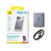 Powerbank Baseus PicoGo AM31 Qi2 5000mAh 20W ultrakeskeny kompatibilis MagSafe állványos fonott Baseus Simple USB-C 20cm kábel - szürke thumbnail