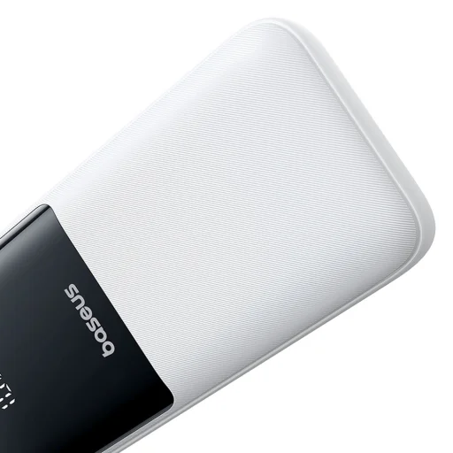 Baseus Lipow 20000mAh 22,5W Powerbank két beépített kábellel és egy Baseus Simple USB-A - USB-C 3A 20cm kábellel - fehér - 3
