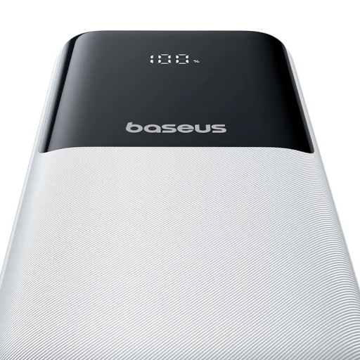 Baseus Lipow 20000mAh 22,5W Powerbank két beépített kábellel és egy Baseus Simple USB-A - USB-C 3A 20cm kábellel - fehér - 6