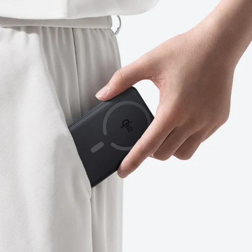 Powerbank Baseus EnerFill FM12 10000mAh 22,5W Qi2 kompatibilis MagSafe-szal Baseus Simple USB-C 20V/3A 30cm kábellel - fekete - 5