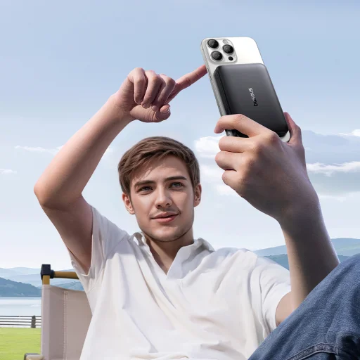 Powerbank Baseus EnerFill FM12 10000mAh 22,5W Qi2 kompatibilis MagSafe-szal Baseus Simple USB-C 20V/3A 30cm kábellel - fekete - 6