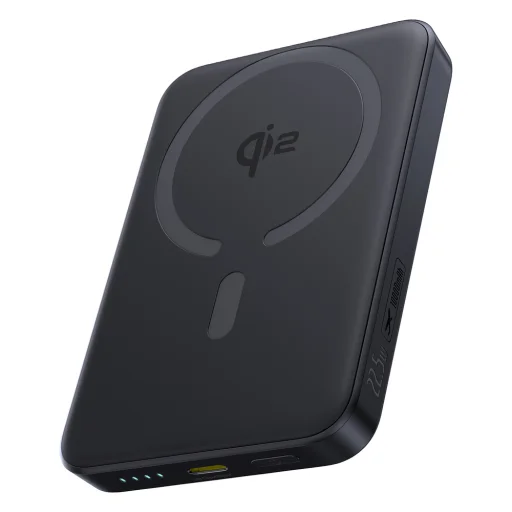 Powerbank Baseus EnerFill FM12 10000mAh 22,5W Qi2 kompatibilis MagSafe-szal Baseus Simple USB-C 20V/3A 30cm kábellel - fekete - 1