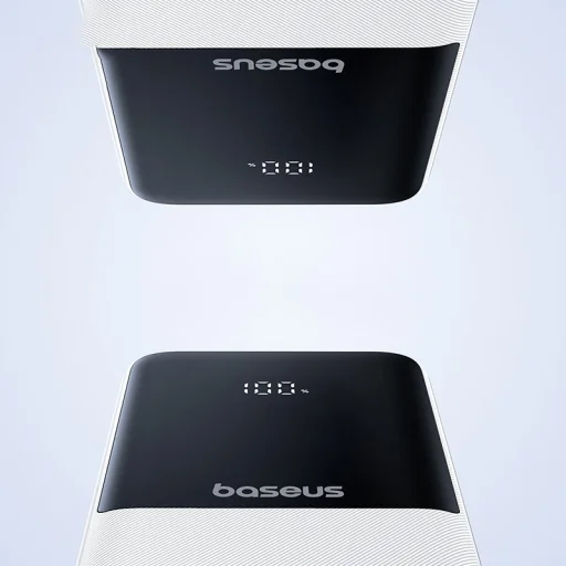 Baseus Lipow 10000mAh 22,5W Powerbank két beépített kábellel (Baseus Simple USB-A - USB-C 3A 20cm kábellel) - fehér - 16