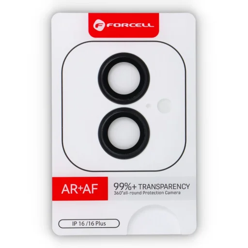 iPhone 16 / 16 Plus üvegfólia Forcell Premium fekete - 4