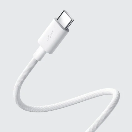 USB-C to USB-C Kábel Xiaomi, 60W, 3A, 1m, Fehér BHR0878GL - 4