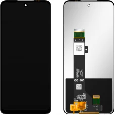 LCD kijelző modul MP Motorola Moto G13 / G23 / G34 / G53, keret nélkül, utángyártott, fekete üvegfólia