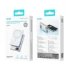 BWOO mágneses power bank P75 PD 20W 5000 mAh digitális kijelzővel és USB-C porttal fekete - 6