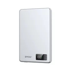 BWOO mágneses power bank P75 PD 20W 5000 mAh digitális kijelzővel és USB-C porttal fekete