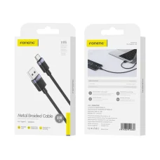 FONENG X115 USB-C 3A 1M Fekete kábel