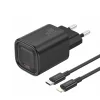 FONENG EU69 PD 20W fali töltő 1xUSB-C + USB-C - Lightning kábel Fekete - 1