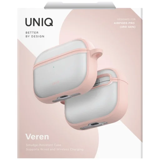 Uniq Veren AirPods Pro 3 tok - rózsaszín - 5