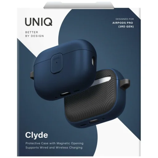 Uniq Clyde tok AirPods Pro 3-hoz - Kék/Szürke, - 6