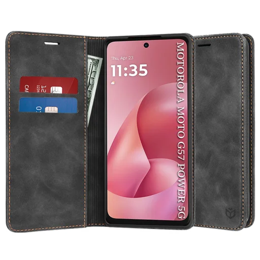 Motorola Moto G57 Power / G67 Power Techsuit Confy Cover - Fekete tok - 1