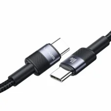 30db USAMS Type-C USB-C kábel 3A 1.2m fekete