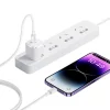 USAMS US-CC183 1xUSB-C PD20W PD3.0 Gyors töltésű fehér töltő + USB-C/Lightning kábel thumbnail
