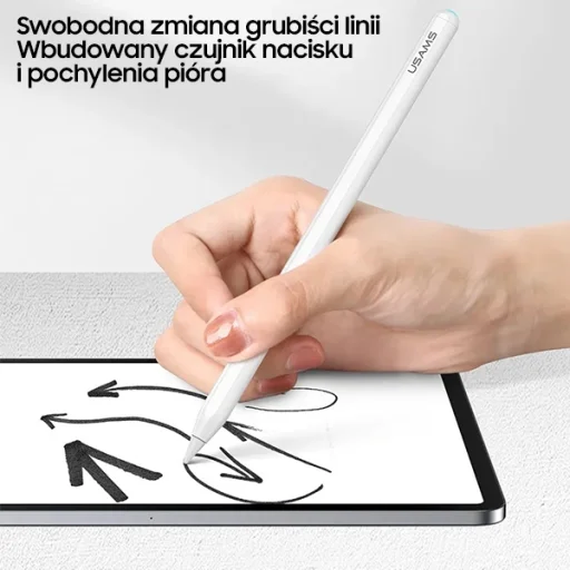 USAMS mágneses stylus Aktív Érintés Érzékeny Toll fehér ZB254DRB01 (US-ZB254) - 5