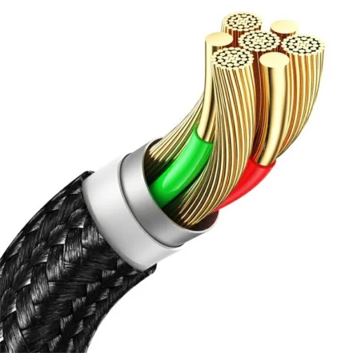 USB-C - USB 3A 1.2m Gyors Töltőkábel acél/koszos 30 db SJ718ZJ01 (US-SJ718) - 8