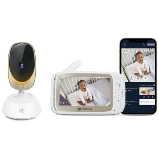 Motorola VM85 Connect video bébiőr 5" monitor Wi-Fi fehér - 4