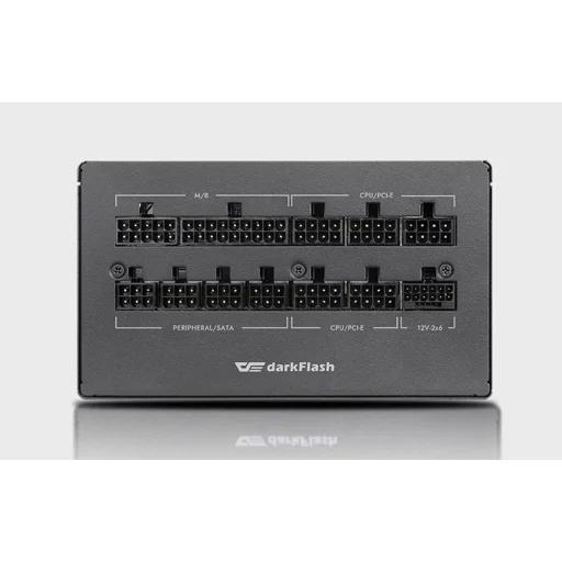 Darkflash PMT 80 Plus Gold számítógépes tápegység 750W fekete - 8