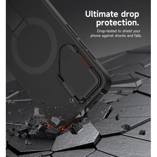 Samsung Galaxy S25 FE Suritch ütésálló tok állvánnyal, MagSafe kompatibilis - 5