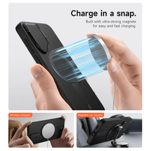 Samsung Galaxy S25 FE Suritch ütésálló tok állvánnyal, MagSafe kompatibilis - 8